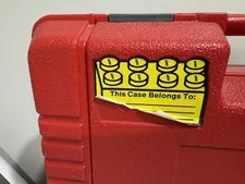 Vintage 1985 LEGO Red Storage Case Carrying Box Hard Plastic USA