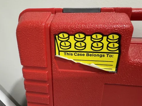 Vintage 1985 LEGO Red Storage Case Carrying Box Hard Plastic USA