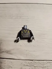 Lego minifigure Black Torso Space Armor Pearl Dark Gray  Copper Trim Rare! T14