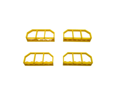 4 Lego® TRAIN Railway 9V RC Balustrade Handrail 6x1 YELLOW