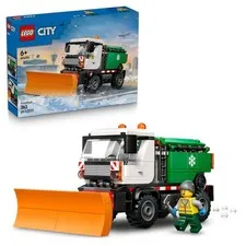 LEGO City Snowplough Truck Toy - Model Kit w/a Minifigure, Tools & Gritter Funct