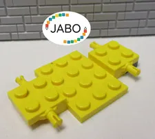 (B8/9) LEGO 2441 Chassis 4 x 7 x 2/3 yellow
