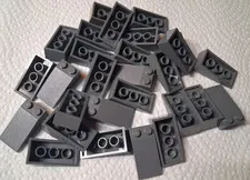 A Lego Lot 27 Slope 4 x 2 Dark Bluish Gray 30363 75180 4507 7994