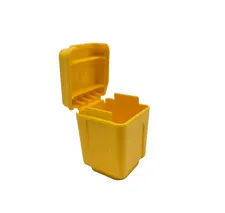 Lego Duplo Yellow TRASH CAN GARBAGE WASTE RECEPTACLE