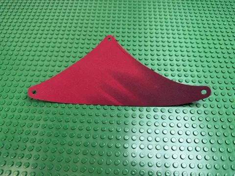 LEGO Dark Red Cloth Sail Triangle w/Dk Brown Streaks Pttn 4195 #96710 MINT!