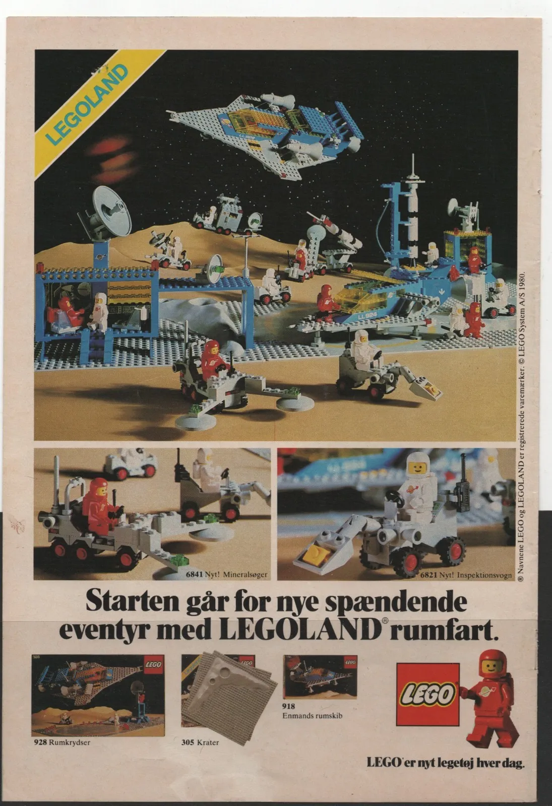 LEGO ADVERTISING INSERTS #  1-1715 # SPACE # 1980 #