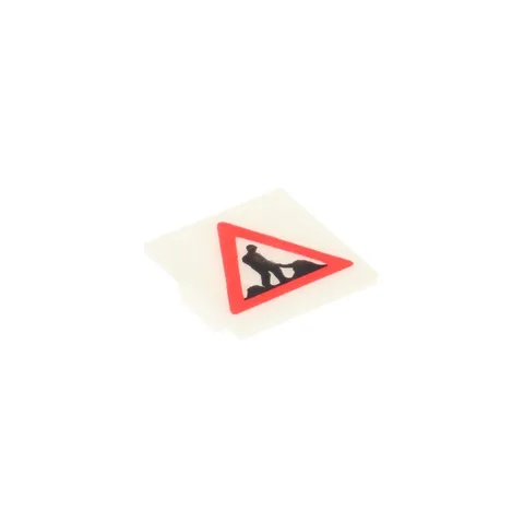 1x LEGO Electric Light Brick 2x2 Clip-On Plate White 2384pb01