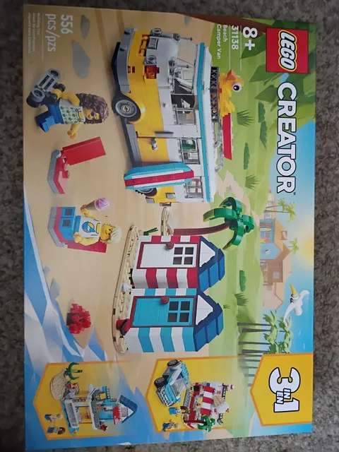 LEGO Creator Beach Camper Van 31138 3-in-1 Complete Set 556 pcs Age 8+