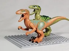 LEGO Jurassic World Velociraptor Pair Charlie Echo raptor04 raptor05 Genuine
