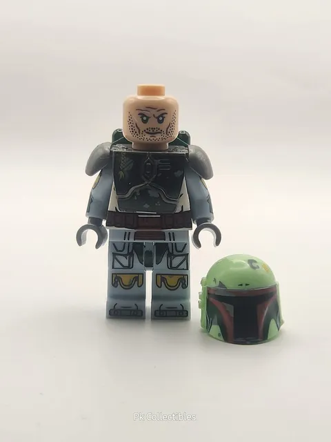 Boba Fett Custom Minifigure Mandalorian Bounty Hunter Star Wars Compatible Figur