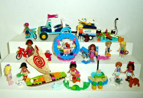 LEGO GIRL FRIENDS MOANA BOAT 41364 BUGGY 41383 HAMSTER EXTRA MINIFIGURES 