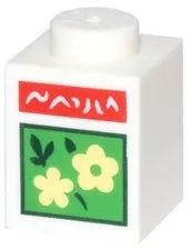 LEGO® 3005pb066 - Brick 1 x 1 with Bright Light Yellow Flowers