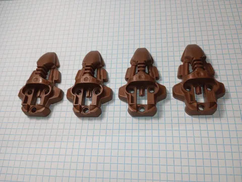 4 Bionicle Lego 44138 in Pearl Brown Rahkshi Foot Feet Genuine Lego WYSIWYG 4 pc