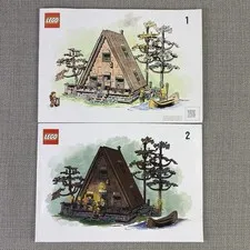 LEGO® Ideas 21338 A-Frame Cabin Instruction Manuals Only