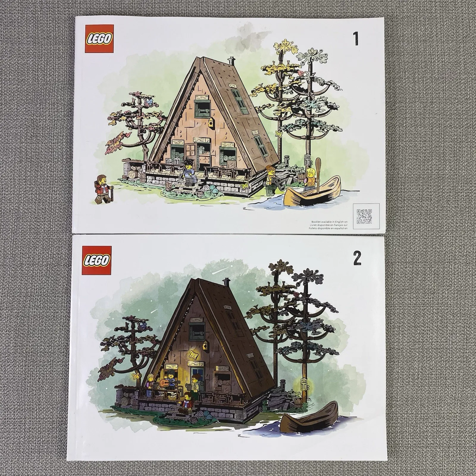 LEGO® Ideas 21338 A-Frame Cabin Instruction Manuals Only