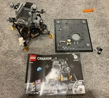 LEGO Creator Expert NASA Apollo 11 Lunar Lander 10266 For Parts Missing Top