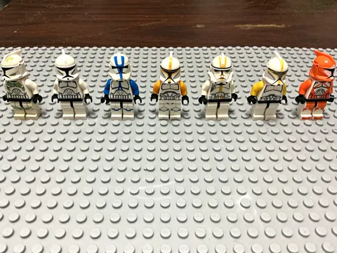 LEGO Star Wars Clone Trooper Minifigure Lot of 7 rare figs