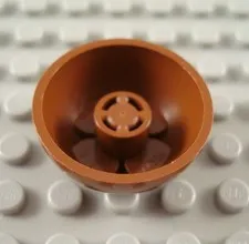 LEGO Reddish Brown 3x3 Star Wars Turret Top Piece