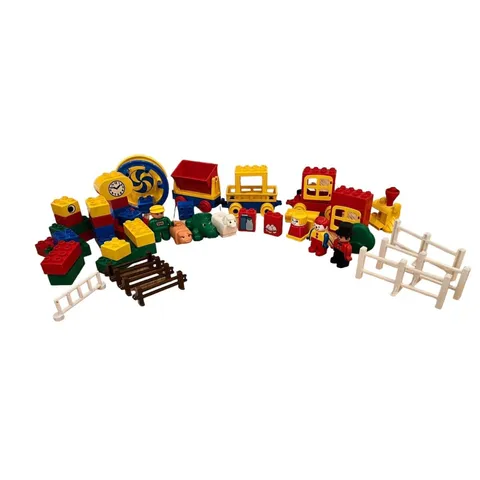 Duplo Circus Caravan And Zoo Lot Alligator Animals Fence Train Vintage