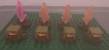 Lego Duplo - Lot Of (8) Camp Fire With Logs Pieces