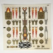 LEGO STICKER SHEET 70146 FLYING PHOENIX FIRE TEMPLE New from set