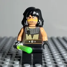 Lego Star Wars Quinlan Vos Minifigure sw0333 From Set 7964 Clone Wars - Used 3C