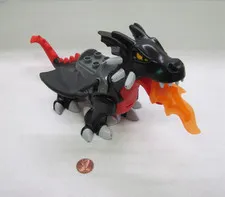 Lego Duplo BLACK RED CASTLE DRAGON ANIMAL #4784 Knight Tower Castle Action Fire