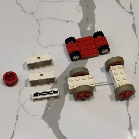 Vintage LEGO Car Vehicle Parts Lot Metal Axle Steering Chassis Grille 60s 70s