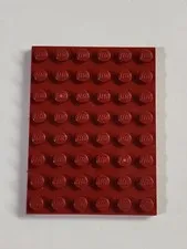 LEGO Parts ● Dark Red Plate 6 x 8 ● # 3036 ● QTY 1