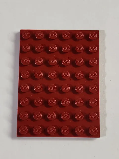 LEGO Parts ● Dark Red Plate 6 x 8 ● # 3036 ● QTY 1