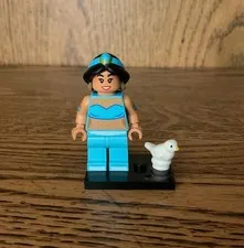 Complete Disney Lego Minifigure Jasmine Series 2 Stand Bird Aladdin