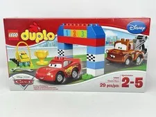 Lego Duplo Disney Pixar Cars Classic Lightning McQueen Tow Mater Raceway 10600