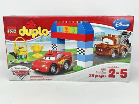 Lego Duplo Disney Pixar Cars Classic Lightning McQueen Tow Mater Raceway 10600
