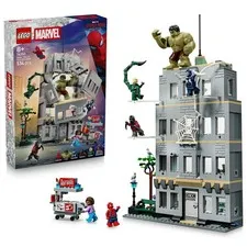 LEGO Marvel Super Heroes 76350 Spider-Man vs Hulk Showdown Building Toy Set