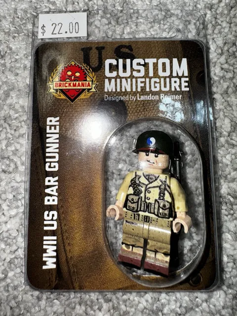 Brickmania WWII US BAR Gunner Minifigure BMF392 2019 NEW IN BOX + FAST SHIP