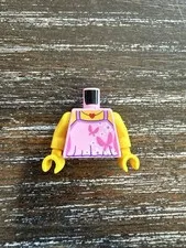 LEGO MInifigure 973pb2023c01 Girl Shirt Torso Body Top Butterfly Heart Necklace