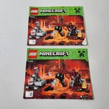 MINECRAFT 21126 The Wither Books 1&2 Instruction Manual Only