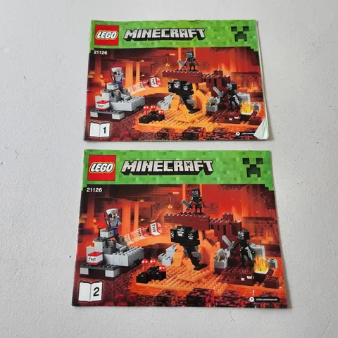 MINECRAFT 21126 The Wither Books 1&2 Instruction Manual Only
