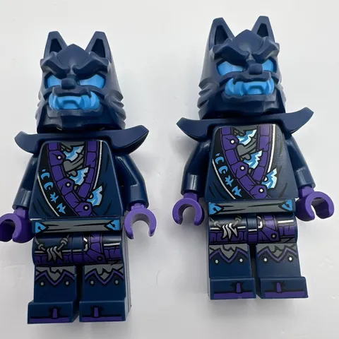 LEGO Wolf Mask Warrior With Armor Minifigure x2 Lot Ninjago Dragons Rising NEW