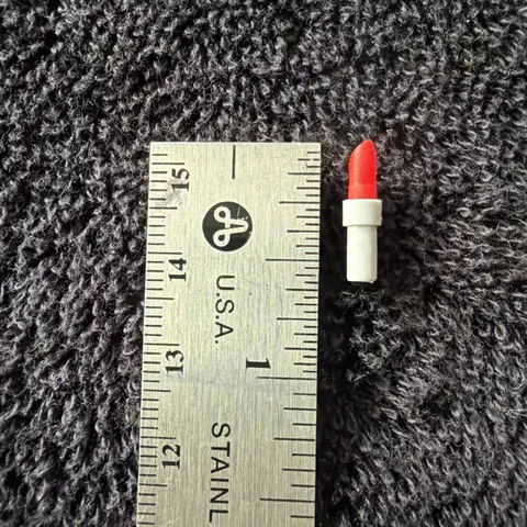 Lego RED LIPSTICK Minifigure loose piece parts Mini fig 