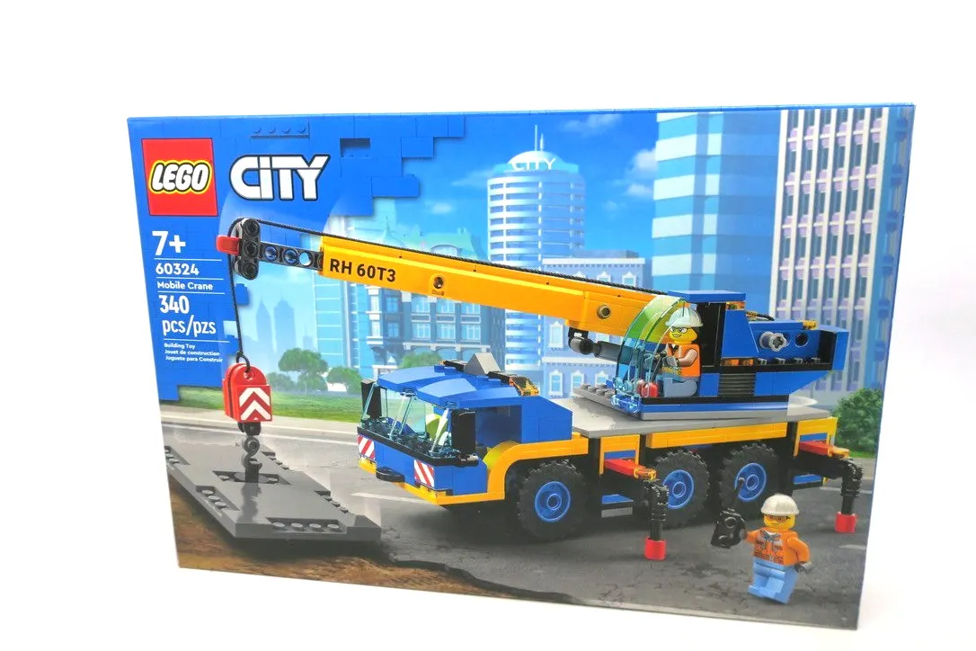 LEGO 60324 CITY: Mobile Crane Retired Toy Building Block Kit Set SEALED
