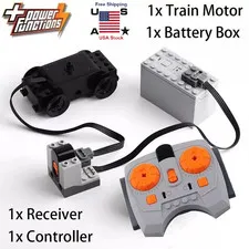 4pcs Power Functions Battery Box Train Motor IR Receiver Controlled For Lego Set