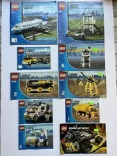 Vintage 2000s LEGO Instruction Manuals Lot of 10 CITY and RACERS