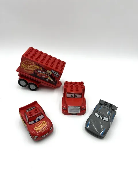 LEGO Duplo Disney Pixar Cars Mack, Lightning McQueen, Jackson Storm - READ!