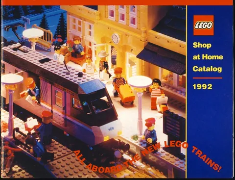 1992 LEGO Shop At Home CATALOG New Train Product Line METROLINER Set Cover