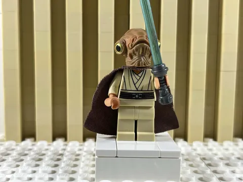 Lego Star Wars Nahdar Vebb Minifigure Custom OOAK Jedi Mon Calamari