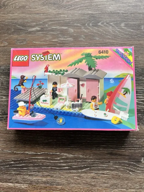 LEGO Town Paradisa 6410 Cabana Beach W/Box & Instructions