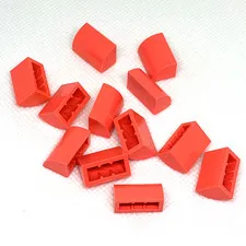 LEGO Parts - Coral Slope, Curved 1 x 2 Bottom Stud Holder - No 37352 QTY 12