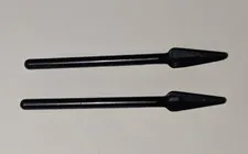 Lego Lot Of 2 BLACK Weapon Pike Spear Castle Minifigure Piece Part # 4497 Pieces