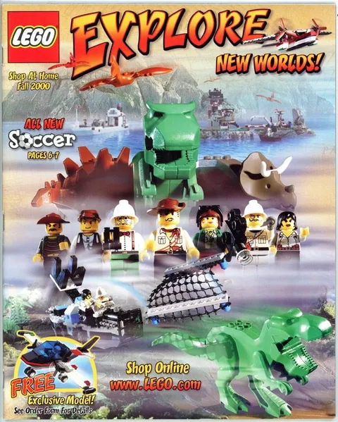 Lego Shop-At-Home Fall 2000 Explore Soccer Dinosaur Island Star Wars Castles